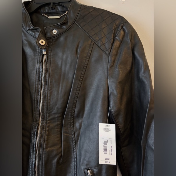 NWT a.n.a Black Leather Jacket - Picture 2 of 5